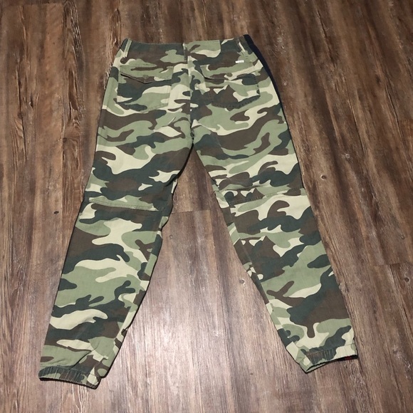 Mother The No Zip Misfit Pants Women's 27 Girl Boy Etc in Camouflage Wash Jogger - Picture 7 of 8